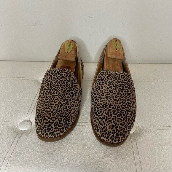 Lucky Brand Cahill Leopard Print Loafer Eyelash Sophia Leather Loafers Size 10 - Picture 5 of 12